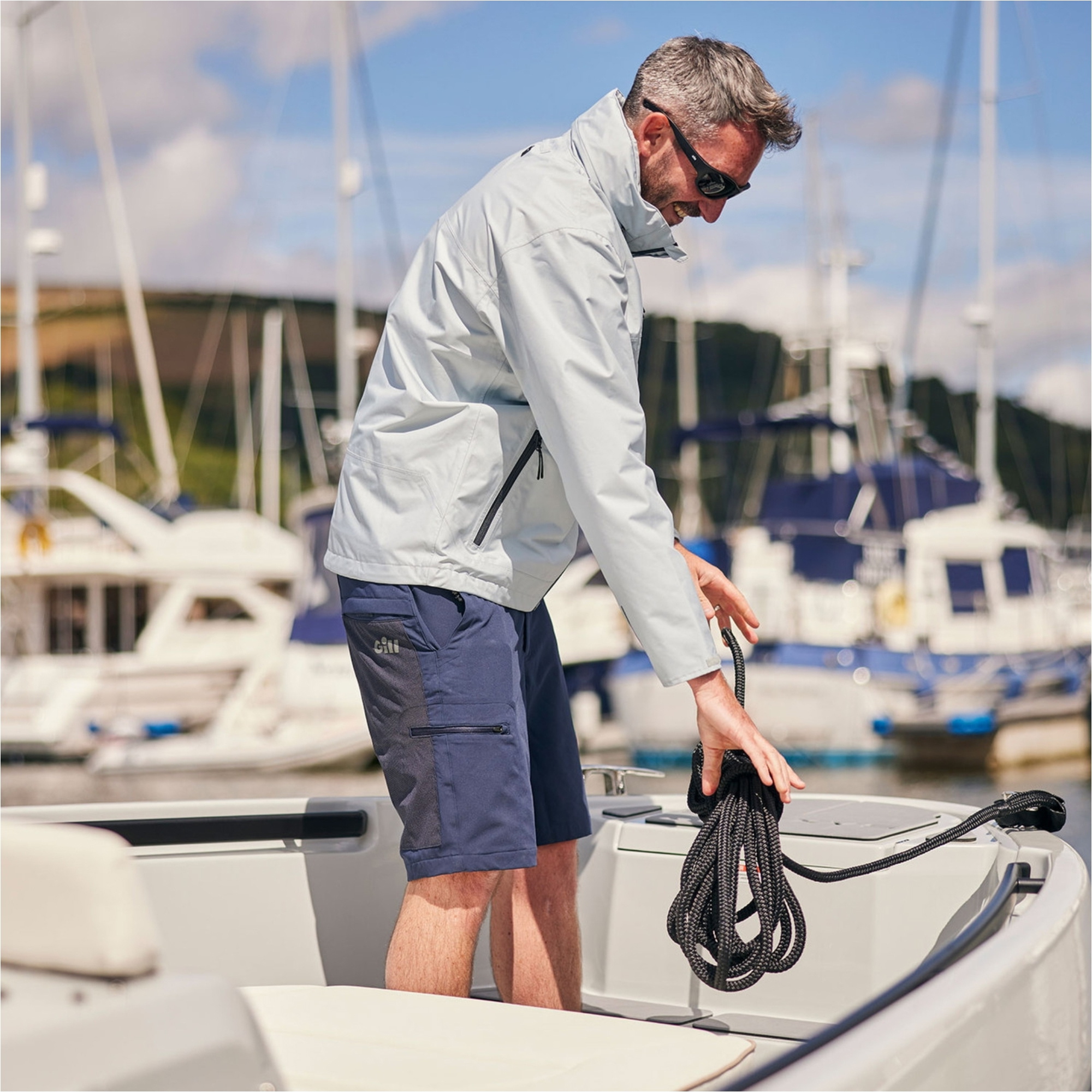 2026 Gill Heren Pilot Jacket CC90J - Light Grey
